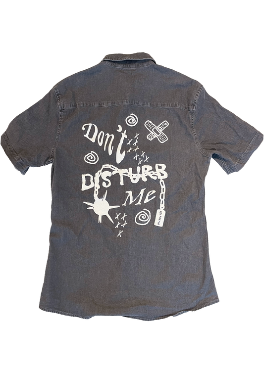 Denim shirt Don't Disturb Me *** Second hand <3
